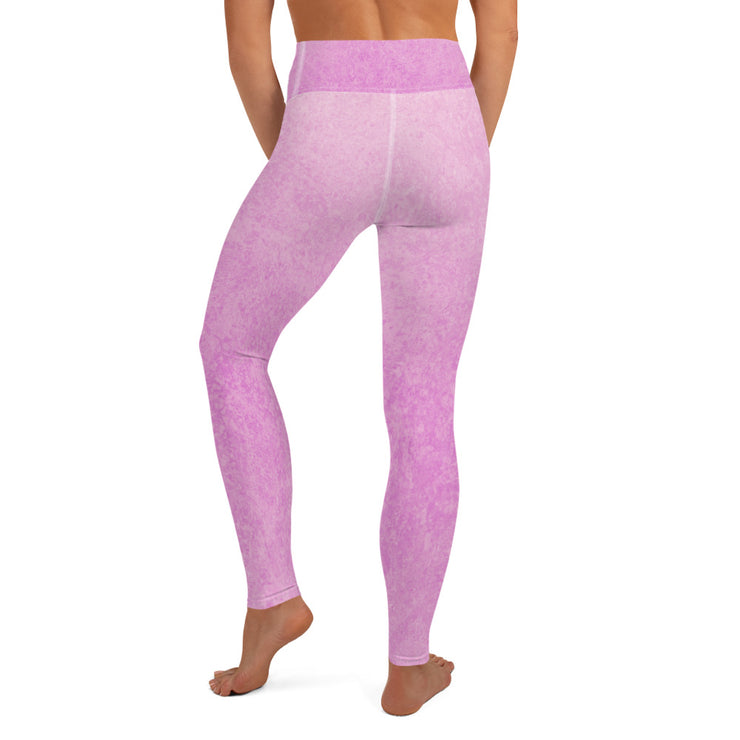 Leggings de yoga rose poudre