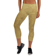 Gold Capri Leggings