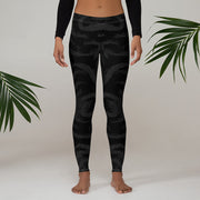 Black Swirl Leggings