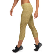 Gold Capri Leggings