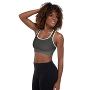 Charcoal Padded Sports Bra