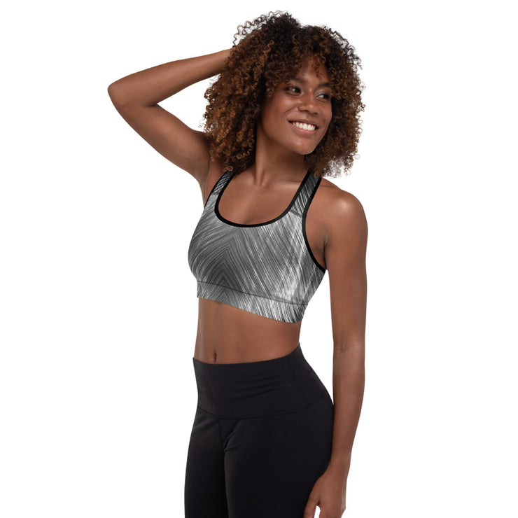 Skinny Zebra Padded Sports Bra