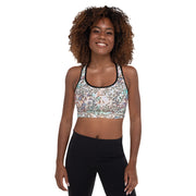 Cartoon Padded Sports Bra