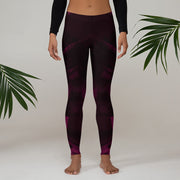 Dunkel rosa schwarz Leggings