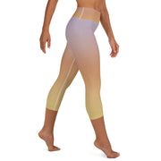 Lilac Fade Yoga Capri Leggings