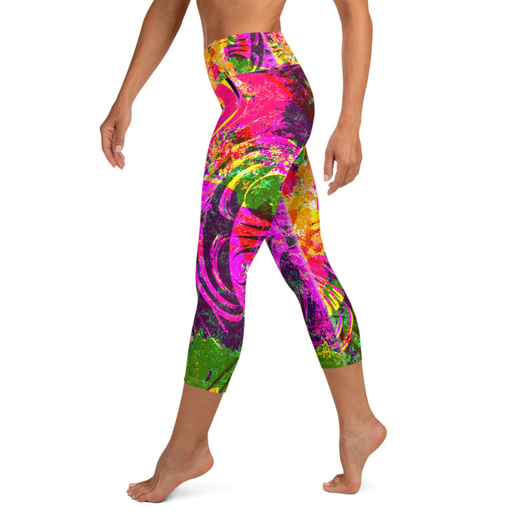 Aztec Yoga Capri Leggings