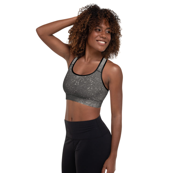 Smoke Padded Sports Bra