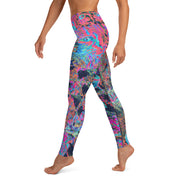 Leggings de pavo real para yoga