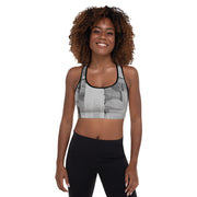 Stripe Padded Sports Bra