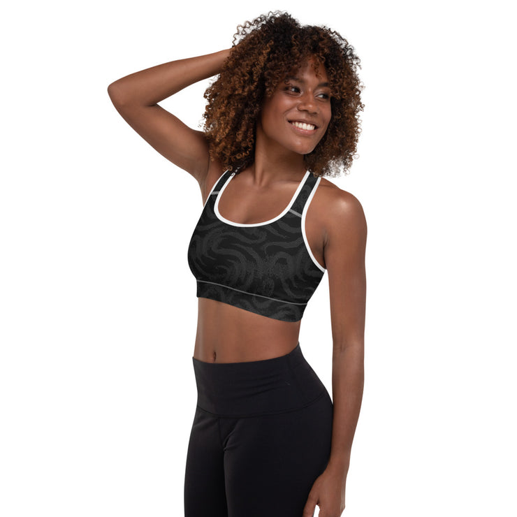 Swirl Padded Sports Bra