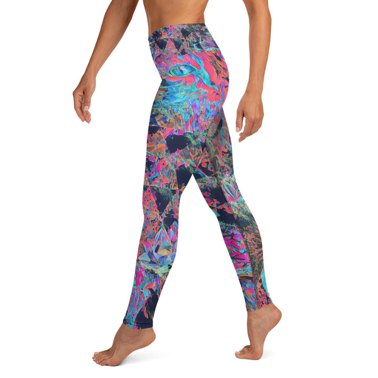 Leggings de pavo real para yoga