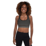 Charcoal Padded Sports Bra