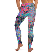 Leggings de pavo real para yoga