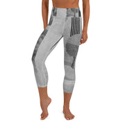 Stripe Yoga Capri Leggings