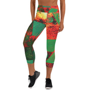 Flame Yoga Capri Leggings