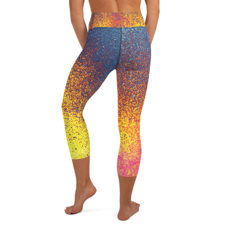 Blue Ember Yoga Capri Leggings