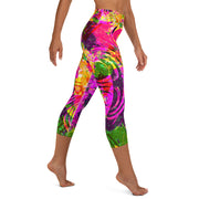 Legging capri de yoga aztèque