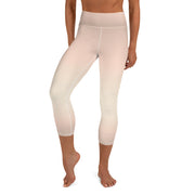 Peach Fade Yoga Capri Leggings