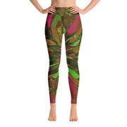 Jungle Pink Yoga Leggings