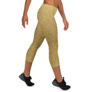 Gold Capri Leggings