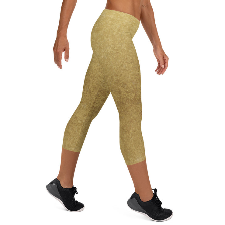 Gold Capri Leggings