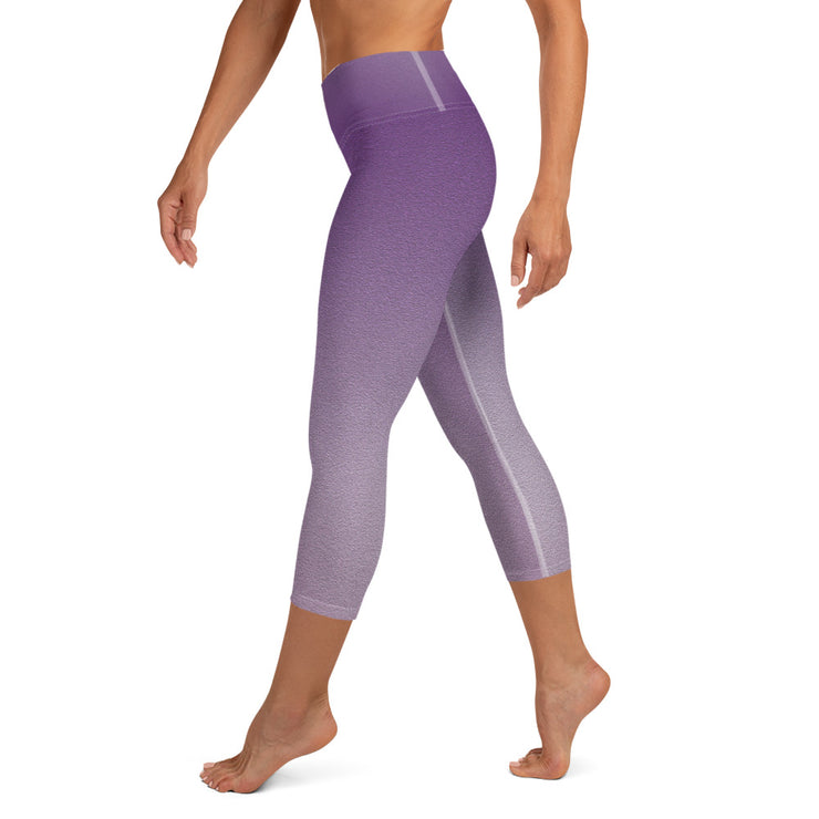 Purple Yoga Capri Leggings