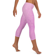 Legging capri rose poudré