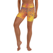 Blaue Ember Yoga Shorts