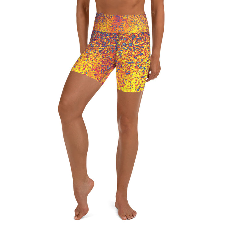 Blaue Ember Yoga Shorts