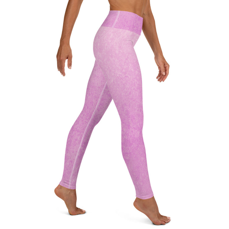 Leggings de yoga rose poudre