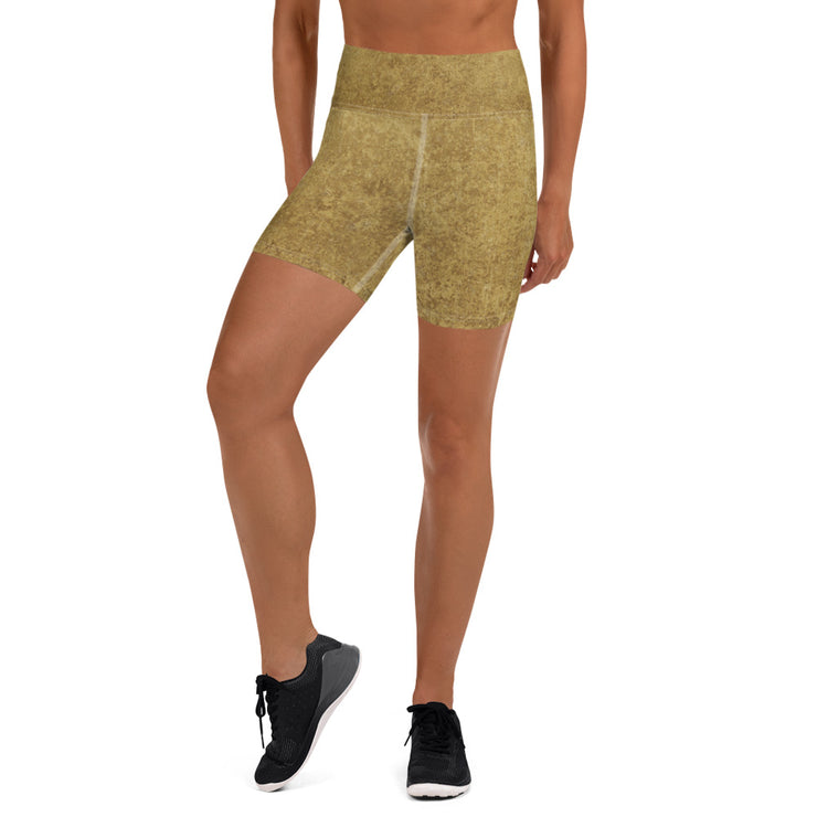 Gold Yoga Shorts