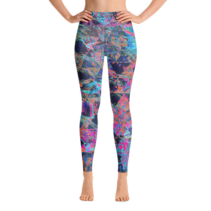 Leggings de pavo real para yoga