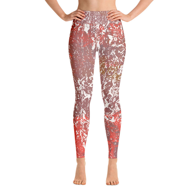 Leggings de yoga rouille