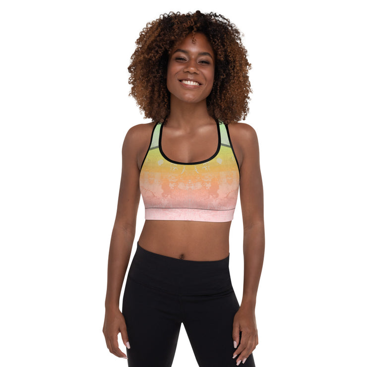 Apricot Dream Padded Sports Bra