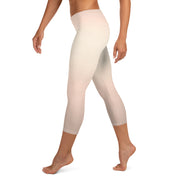 Leggings Capri con desvanecimiento de melocotón