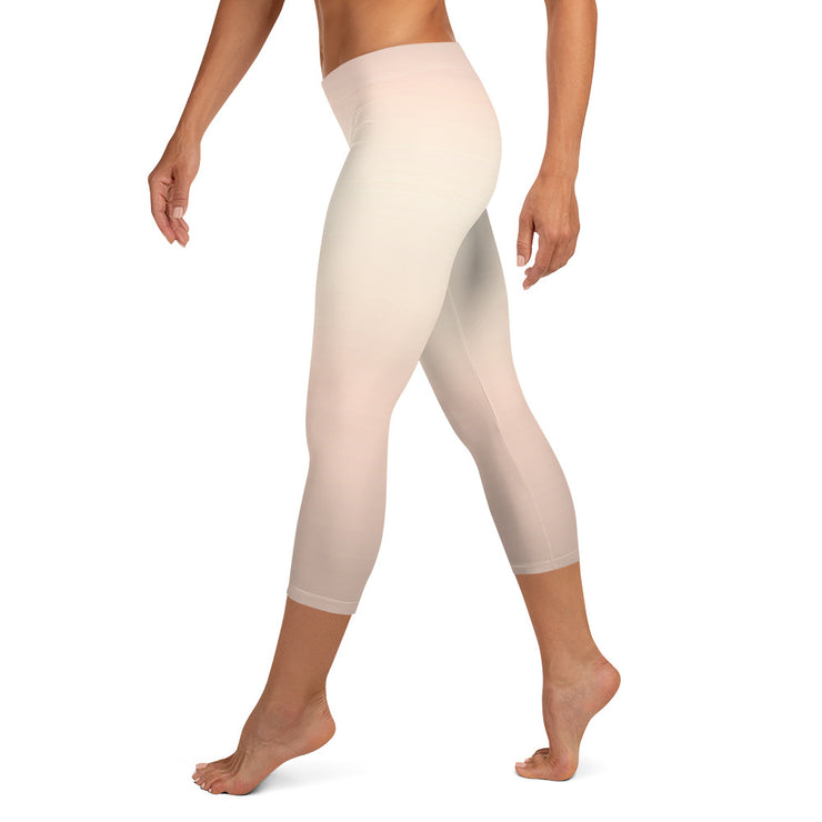 Pfirsich Fade Capri Leggings