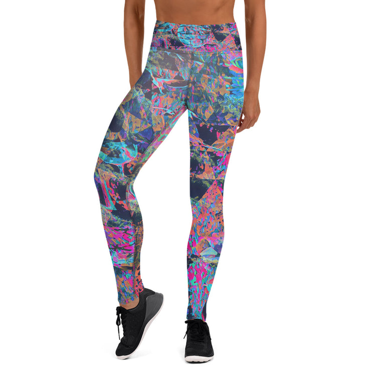 Leggings de pavo real para yoga