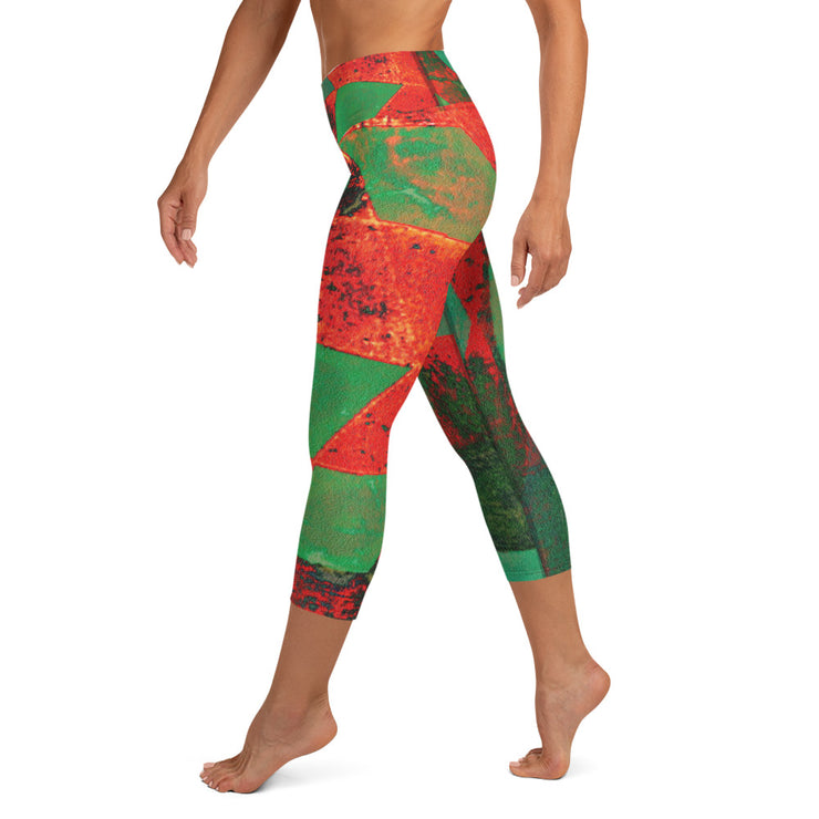 Leggings Capri De Yoga de flamme