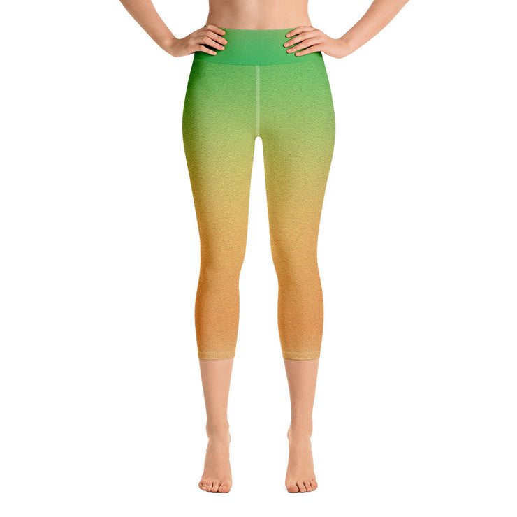 Sunburst Yoga Capri Leggings