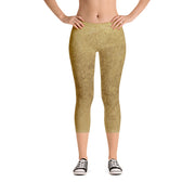 Gold Capri Leggings