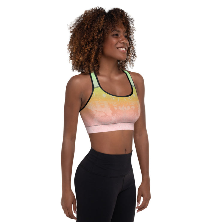 Apricot Dream Padded Sports Bra