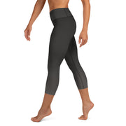 Legging capri de yoga gris foncé