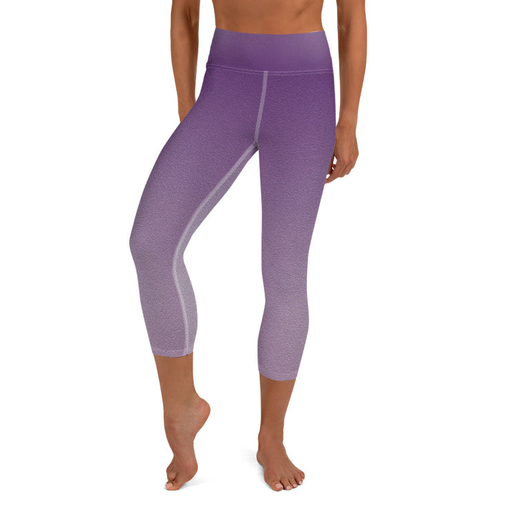 Purple Yoga Capri Leggings