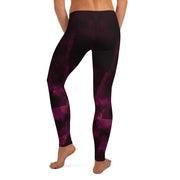 Legging noir rose foncé