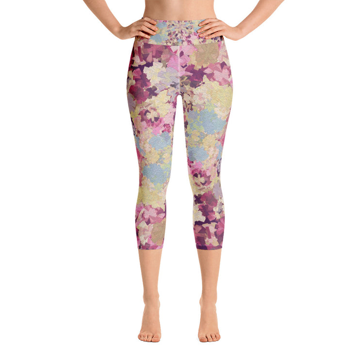 Carnation Yoga Capri Leggings