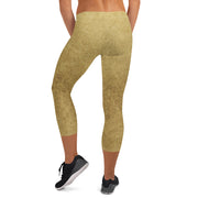 Gold Capri Leggings