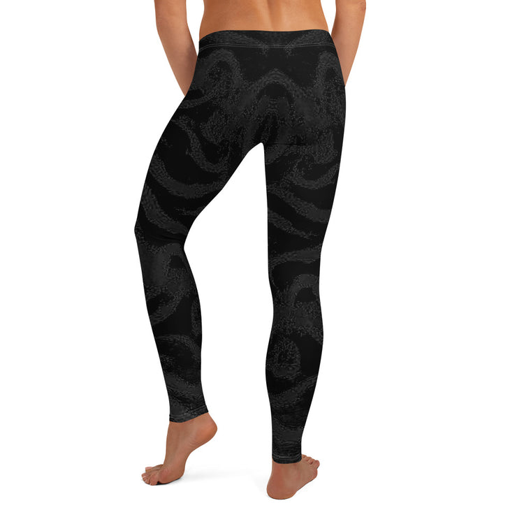 Black Swirl Leggings