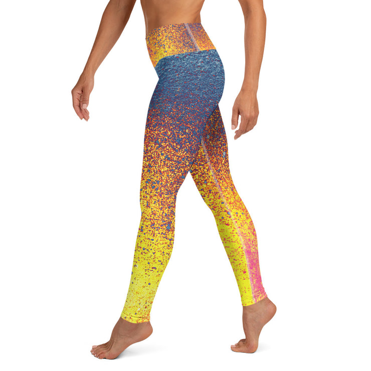 Blaue Ember Yoga Leggings