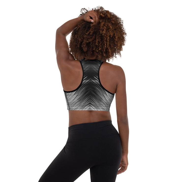 Skinny Zebra Padded Sports Bra