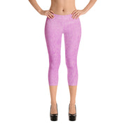 Pulver rosa Capri Leggings